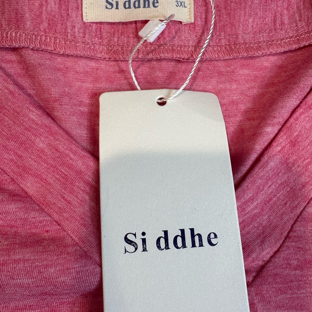 Size 3XL Women's Long Sleeve Pink Top NWT